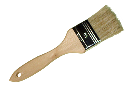 Pędzel półangielski - rączka drewno